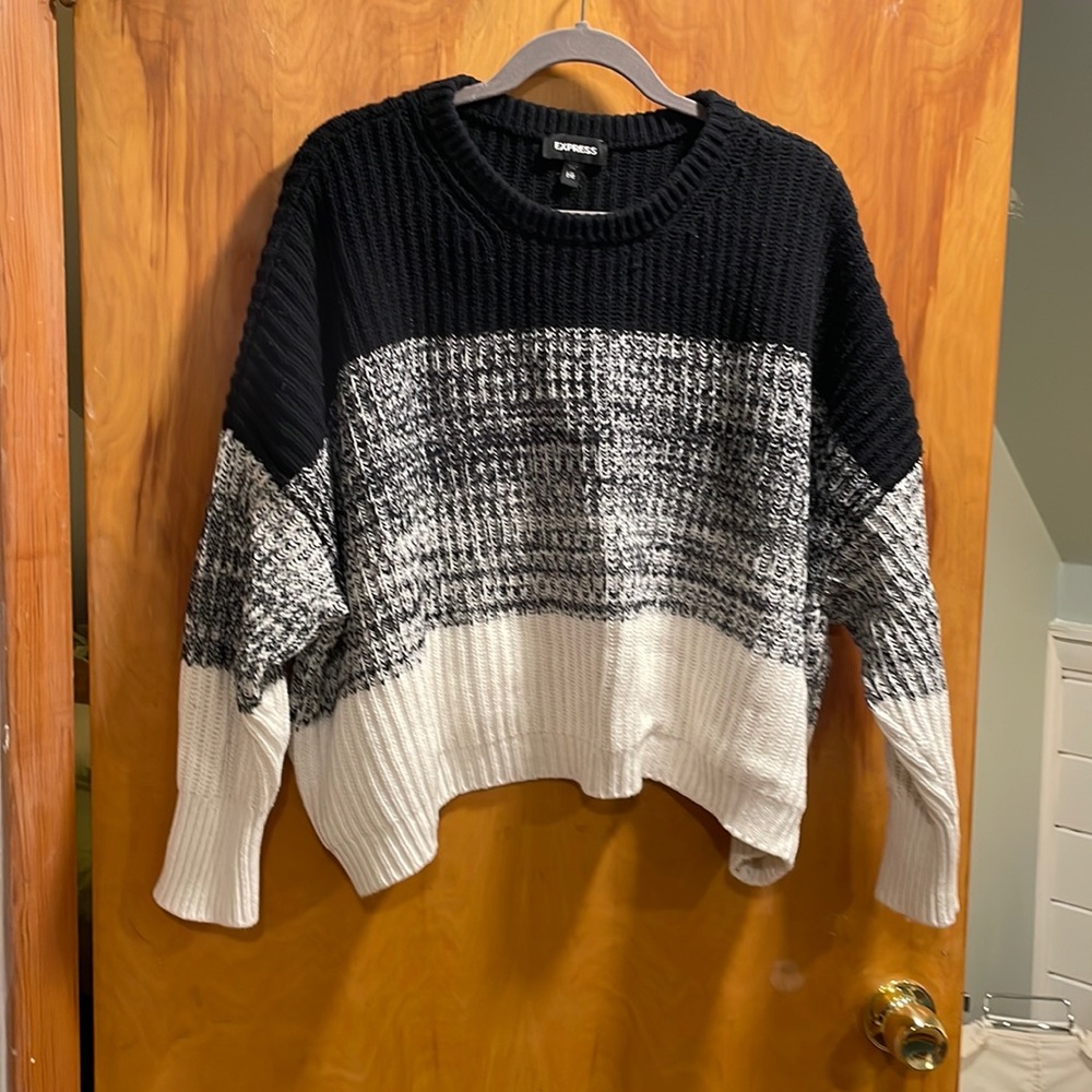 Express tri color sweater!